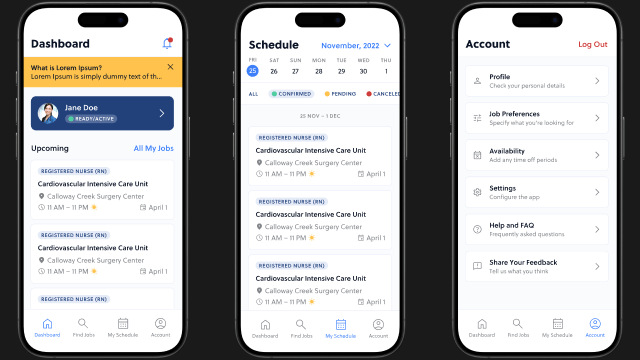Healthcare Recruitment App Screenshot